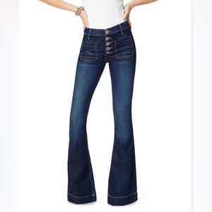 Never Worn: Ramy Brook Cindy Flare in Dark Rinse, 25